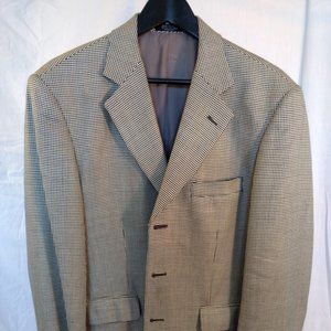 Stafford Sport Coat Blazer Houndstooth  Size 40S